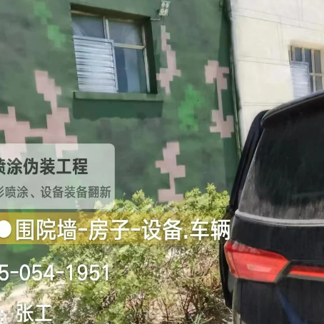 阿拉尔数码迷彩漆施工